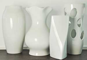 Porcelaine à peindre main, vases